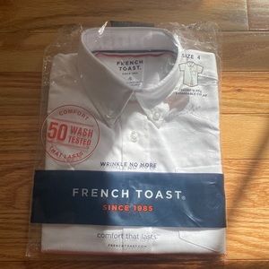 French Toast White Classic Dress Shirt NWT
